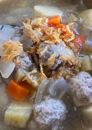 รูปของ 🧅ซุปหมูก้อนมันฝรั่ง🥔