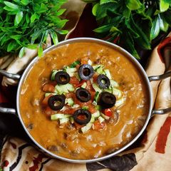 A picture of Ful Medames (Egyptian breakfast).