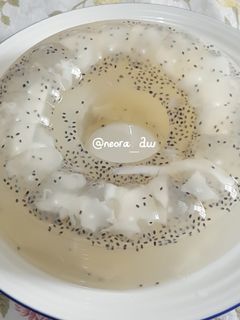 Foto resep Puding kelapa selasih