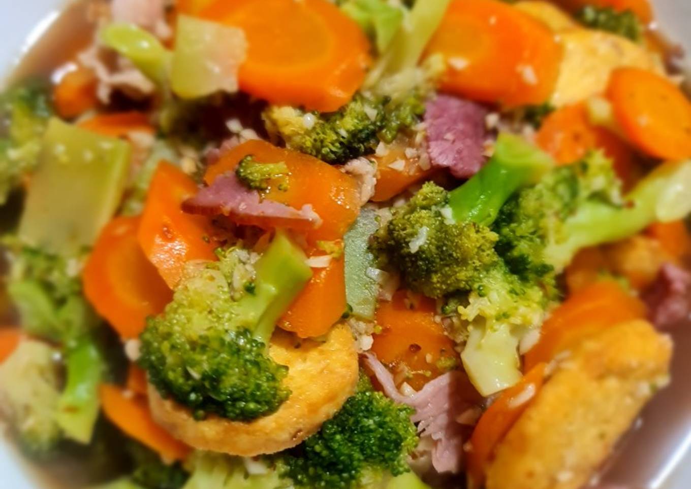 Brokoli cah Bacon
