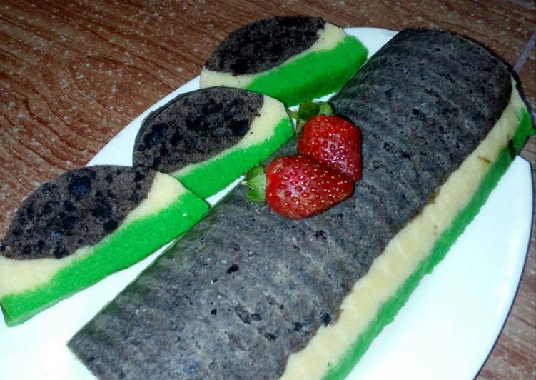 Oreo brownies vanila pandan👌😊