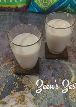 A picture of Ellu Juice/ Sesame Seeds Milk.