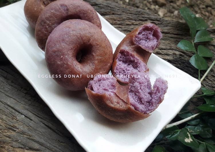 Donat Ubi Ungu Tanpa Telur