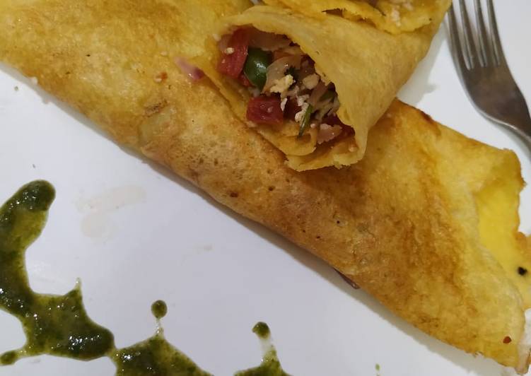 Easiest Way to Make Delicious Veggie stuffed moong cheela