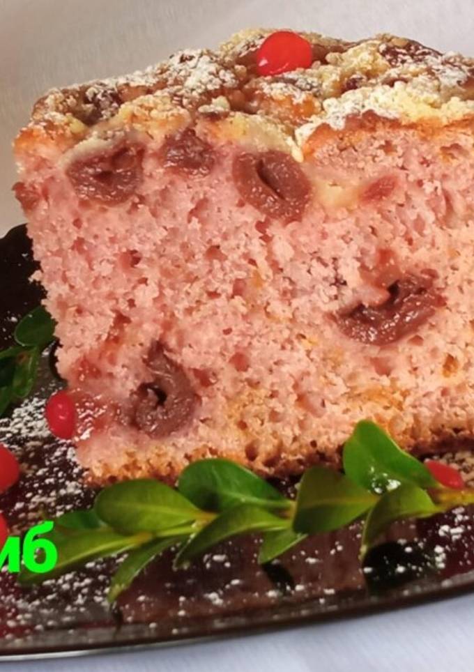 Кекс без масла з вишневим соком