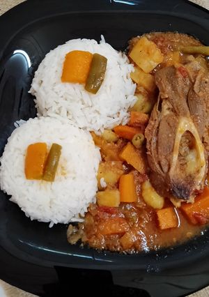 صورة لوصفة ارز بمرق الخضار