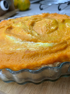 Una foto de Tarta de zapallo y queso