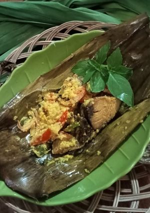 Foto resep Pepes Ikan Asin Tuna