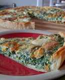Quiche de espinacas, choclo y mozzarella