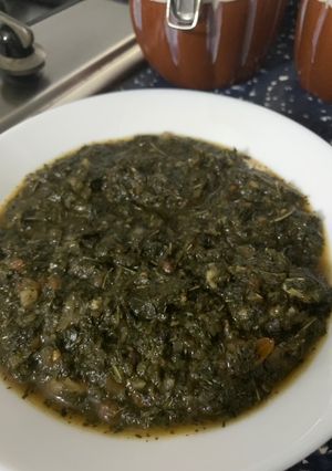 صورة لوصفة ملوخية ناشفة