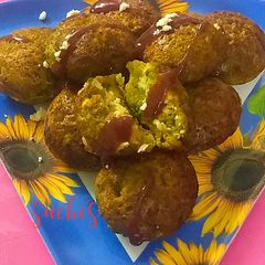 A picture of Moong dal Stuffed Appe.