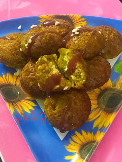 A picture of Moong dal Stuffed Appe.