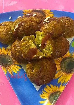 A picture of Moong dal Stuffed Appe.