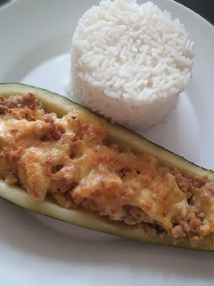 Una foto de Zapallo italiano relleno