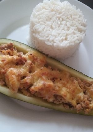 Una foto de Zapallo italiano relleno