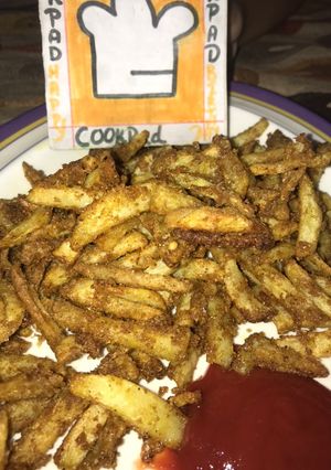 A picture of Crispy Masala fries.