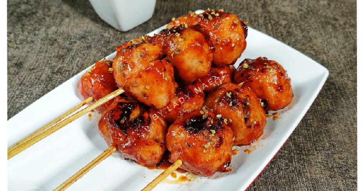 Resep Bakso Bakar Barbeque Oleh Lady Nafaz Cookpad