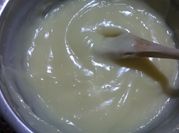 Una foto de crema pastelera con eritritol