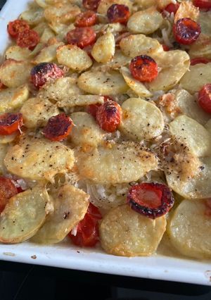 Foto di Tiella di patate, riso e carciofi
