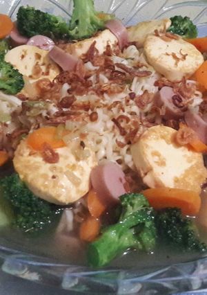 Foto resep Mie Siram Tofu Seger