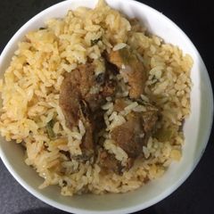 A picture of Mutton biryani.