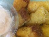 Roti goreng sosis abon