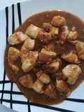 Pollo a la pimienta verde