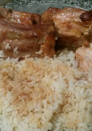 Una foto de Carre de cerdo en salsa barbacoa