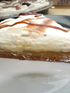 A picture of Banana Custard Banoffee Pie.