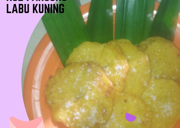 Kue pancong (labu kuning)