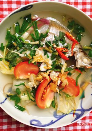 Hình của món Canh Chua Cá Ông Căn.