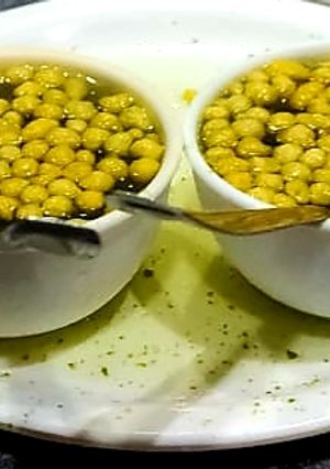 A picture of Boondi jaljeera.