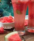 Refreshing watermelon mojito
