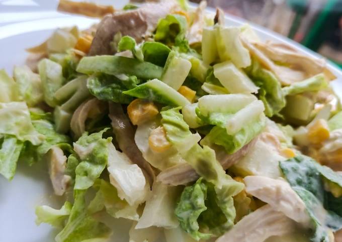 Рецепт салата с пекинской капустой и курицей