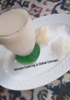 A picture of Coconut sweet potato drink.