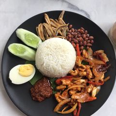 Nasi Lemak (Malaysia) A picture of Nasi Lemak (Malaysia).