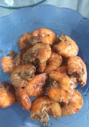 Foto resep Udang goreng sambal simple