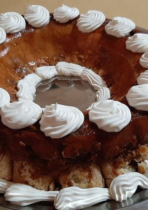 Una foto de Flan con vainillas