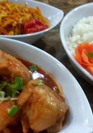 A picture of Whosayna’s Aalu Chicken Curry.