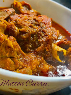 A picture of Mutton Curry.