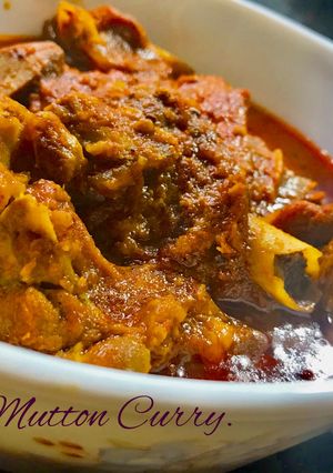 A picture of Mutton Curry.