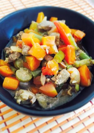 Foto resep Oseng Ati ampela sayuran