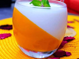 ম্যাঙ্গো ভ্যানিলা পান্নাকোটা (mango vanilla panna cotta recipe in Bengali)