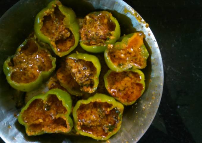 Capsicum stuffed sabzi recipe