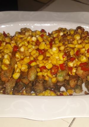 Foto resep Buncis Crispy Siram Jagung Cabe Bawang