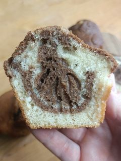 Une photo de 🍫 Muffin marbré choco vanille
