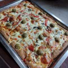 Una foto de Pizza Integral de Zucchini -Sin Amasar-