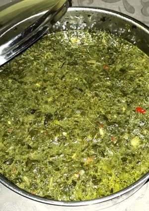 Foto resep 17Daun Singkong Tumbuk