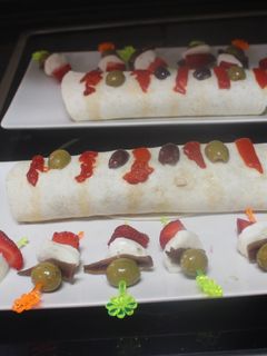 Una foto de Rollitos de menestra con mejillones