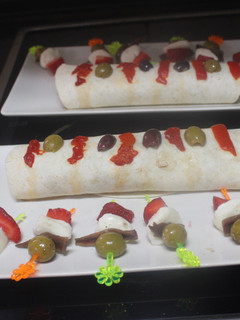 Una foto de Rollitos de menestra con mejillones